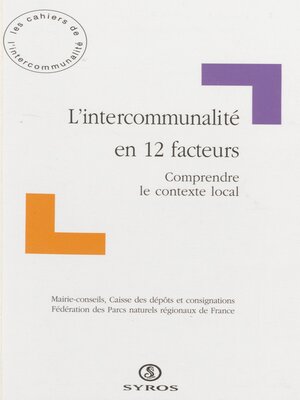 cover image of L'intercommunalité en 12 facteurs